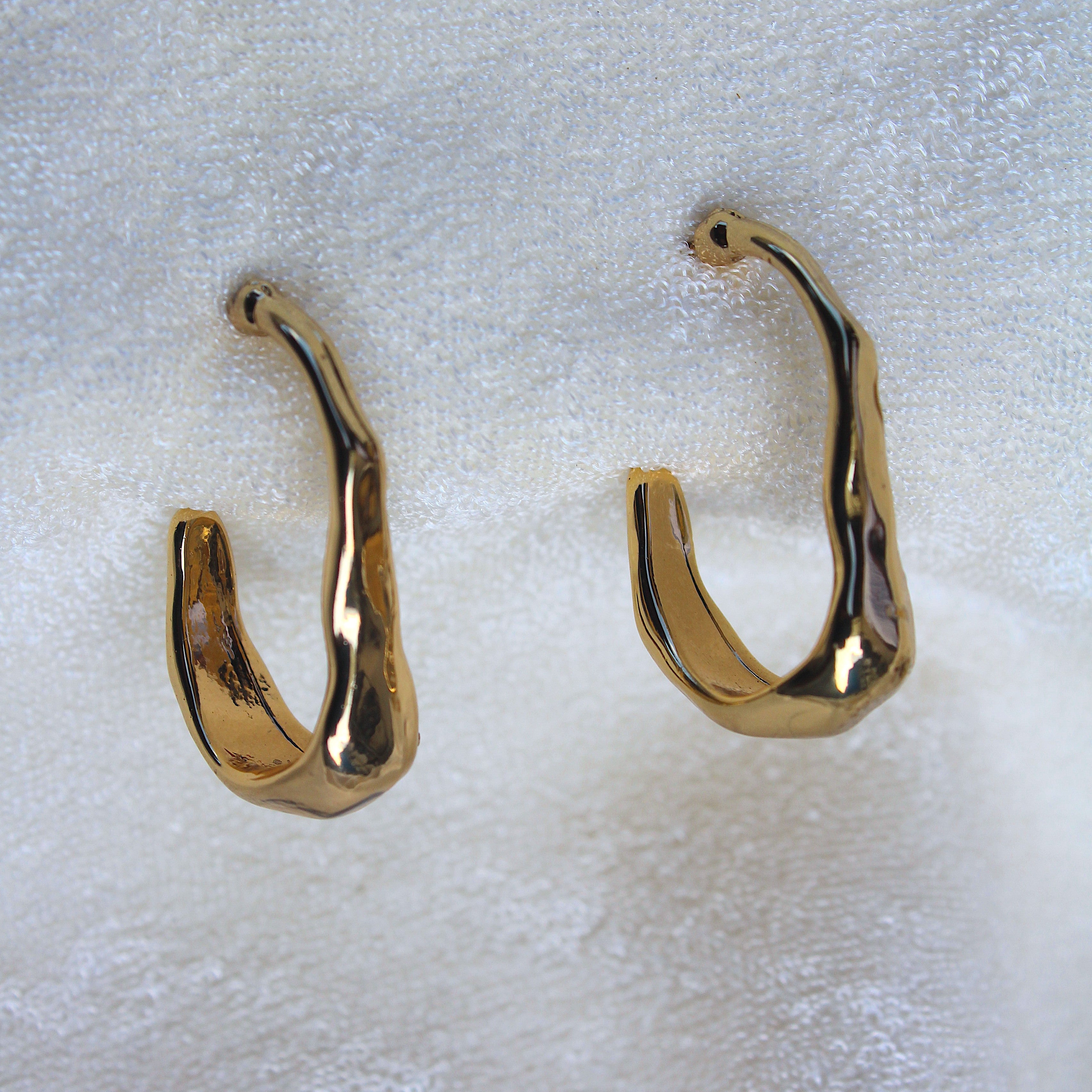 Girls Rainbow Hoop Earrings | Large Sterling Silver Hoop Earrings